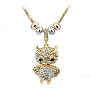 Crystal Owl Necklaces Pendants Jewelry OWL-A1